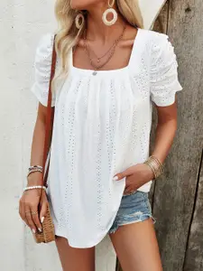 StyleCast Women Casual Square Neck Regular Top