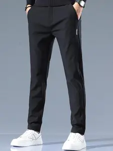 StyleCast x Revolte Men Slim Fit Mid-Rise Chinos Trousers