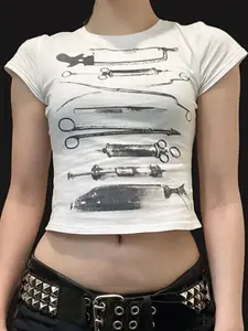 StyleCast x Revolte Women Graphic Printed Round Neck Top