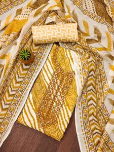 Panzora Bandhani Printed Thread Work Unstitched Dress Material