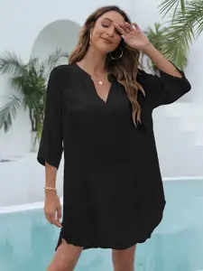 StyleCast x Revolte Chiffon Fit & Flare Dress