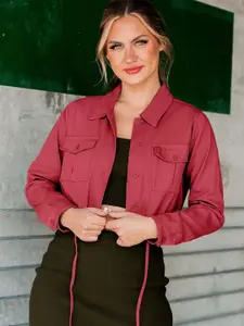 StyleCast Women Regular Fit Spread Collar Solid Cotton Casual Shirt