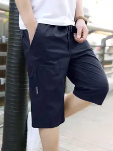 StyleCast x Revolte Men Cotton Mid-Rise Shorts