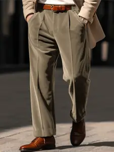 StyleCast x Revolte Men Mid-Rise Easy Wash Trousers