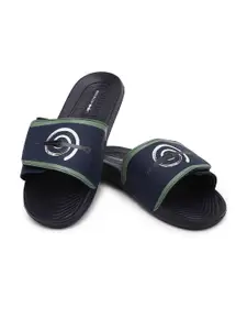 Bewakoof Naruto Merchandise Men Blue Kakashi Origins Printed Velcro Sliders