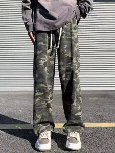 StyleCast x Revolte Men Camouflage Printed Easy Wash Trousers