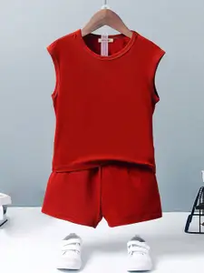 INCLUD Boys Sleeveless T-shirt With Shorts