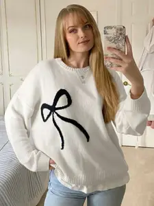 StyleCast x Revolte Women Cable Knit Pullover Sweater