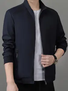 StyleCast x Revolte Men Stand Collar Tailored Jacket