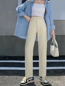 StyleCast Women Cotton Straight Fit High-Rise Jeans