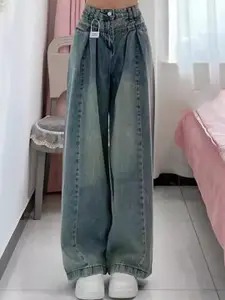 StyleCast Women High-Rise Heavy Fade Jeans