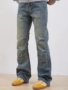 StyleCast x Revolte Men Flared Light Fade Stretchable Jeans