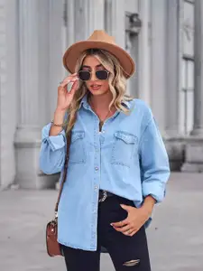 StyleCast Women Opaque Casual Shirt