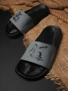 PERY PAO Men Printed Sliders