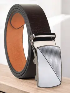 Provogue Men Textured Leather Formal Belt