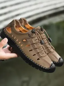 Robbie Jones Men PU Shoe-Style Sandals