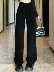 StyleCast Women Bootcut High-Rise Low Distress Jeans