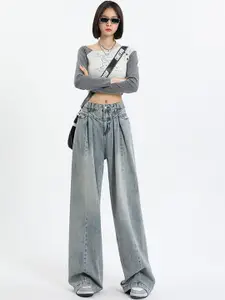 StyleCast x Revolte Women Clean Look Mid-Rise Flared Jeans