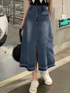 StyleCast Women A-Line Midi Skirt