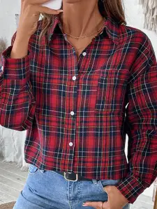 StyleCast Women Tartan Checks Casual Shirt