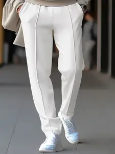 StyleCast x Revolte Men Regular Fit Easy Wash Formal Trousers