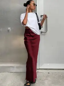 StyleCast Women Straight Maxi Skirt