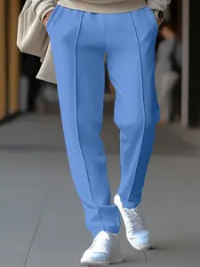 StyleCast x Revolte Men Regular Fit Easy Wash Formal Trousers