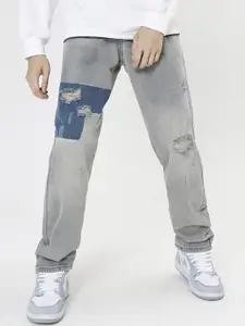 StyleCast x Revolte Men Low Distress Light Fade Jeans