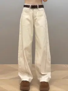 StyleCast Women Light Flared Soft Functional Mid-Rise Jeans