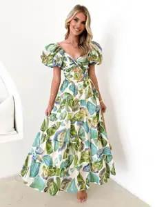 StyleCast x Revolte Women Floral Print Fit and Flare Dress