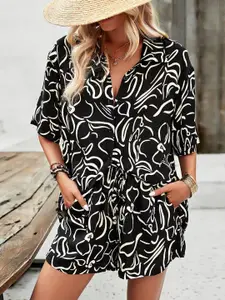 StyleCast Women Printed Shirt & Shorts Co-Ords