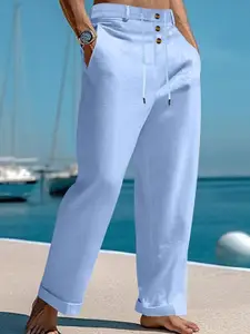 StyleCast x Revolte Men Mid-Rise Regular Trousers