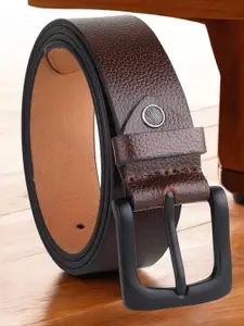 Provogue Men Textured Leather Formal Belt