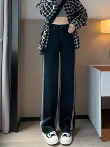 StyleCast Women Straight Fit High-Rise Heavy Fade Jeans