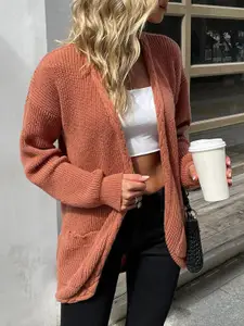 StyleCast Red Longline Cardigan Sweater
