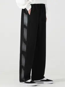 StyleCast x Revolte Men Mid-Rise Wide Leg Trousers