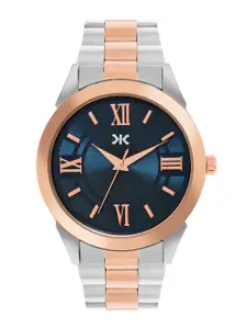 Killer Men Dial & Stainless Steel Bracelet Style Straps Reset Time Analogue Watch KLMO87A