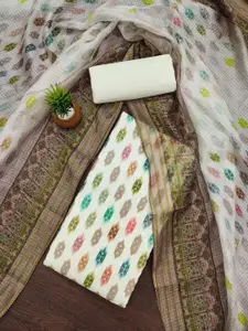 Panzora Geometric Printed Unstitched Dress Material