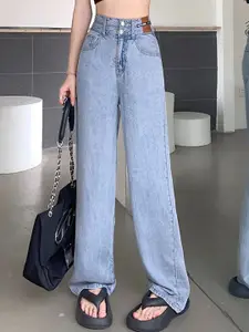 StyleCast Women Straight Fit High-Rise Jeans