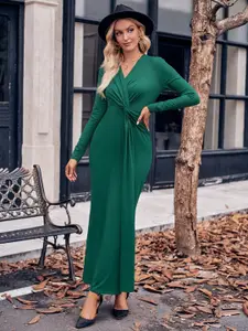 StyleCast V-Neck Twisted Maxi Dress