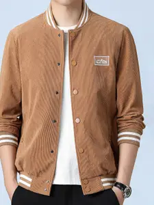 StyleCast x Revolte Men Stand Collar Casual Jacket with Brand Logo