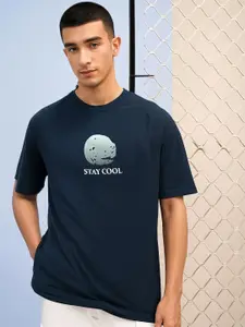 Moda Rapido Men Printed Applique T-shirt