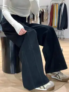 StyleCast Women Wide Leg Mid-Rise Jeans