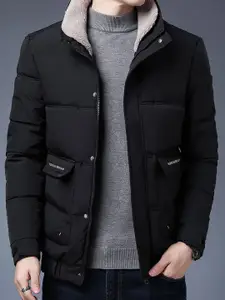 StyleCast x Revolte Men Rapid-Dry Mock Collar Solid Casual Parka Jacket