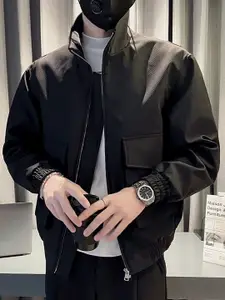 StyleCast x Revolte Men Mock Collar Tailored Jacket