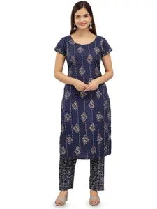 DMP FASHION Women Floral Printed Daily Straight Kurta