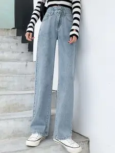 StyleCast Women Straight Fit High-Rise Jeans