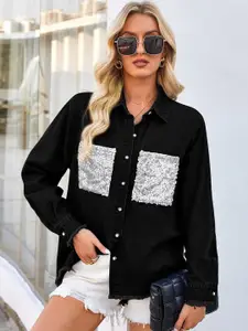 StyleCast Women Opaque Casual Shirt