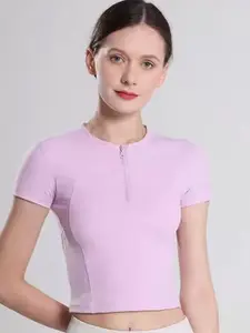 StyleCast Women Round Neck Crop Top