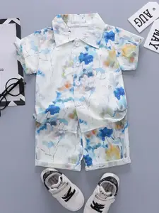 StyleCast x Revolte Boys Printed Short Sleeves Shirt With Shorts